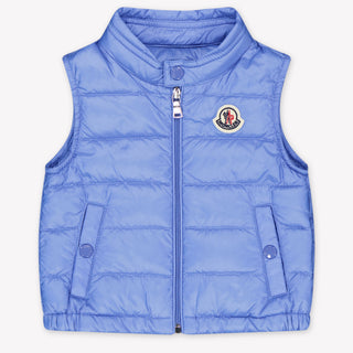 Moncler New Amaury Baby Boys Bodywarmer In Light Blue