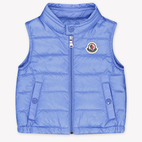 Moncler New Amaury Baby Jongens Bodywarmer In Licht Blauw