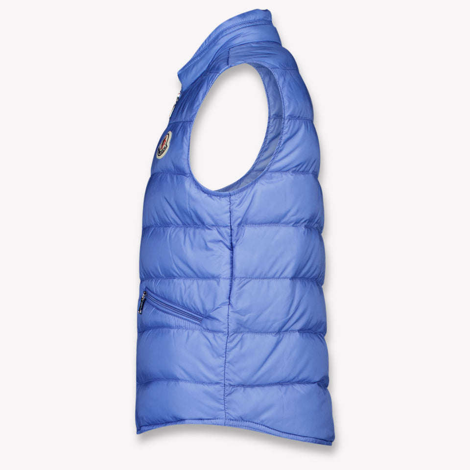 Moncler Gui Kinder Jongens Bodywarmer In Licht Blauw