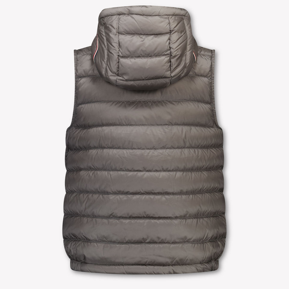 Moncler Uzay Kinder Jongens Bodywarmer In Grijs