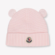 Moncler Baby Unisex Muts In Licht Roze