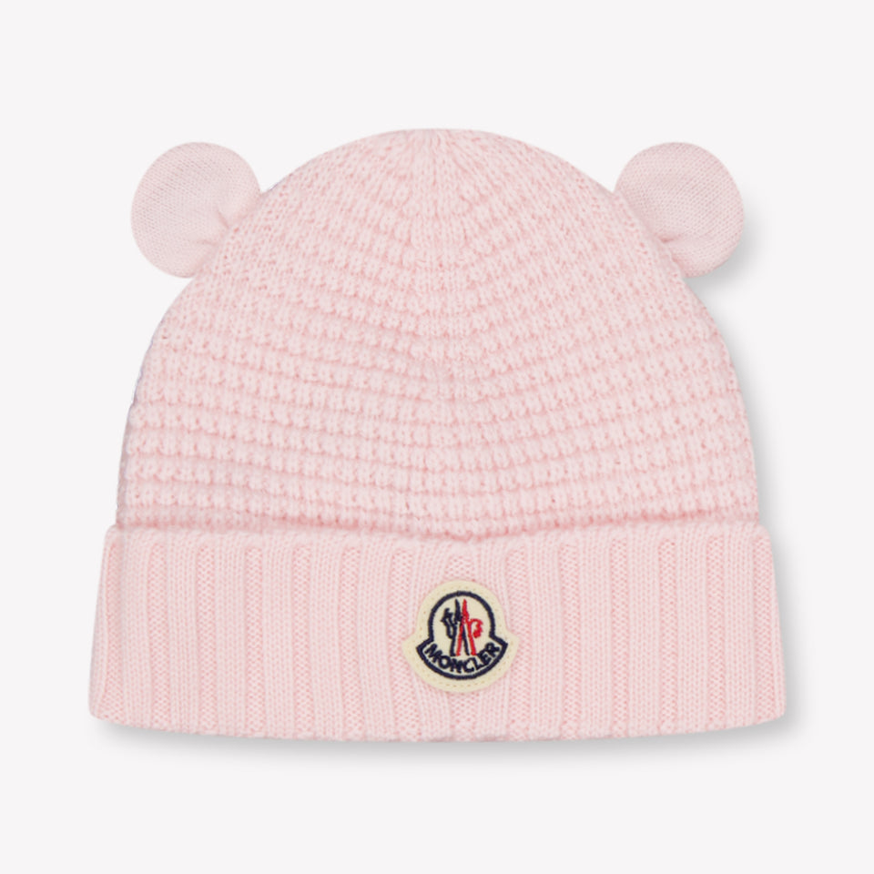 Moncler Baby Unisex Muts In Licht Roze