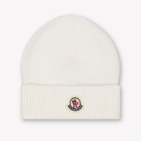 Moncler Baby Unisex Muts In Off White