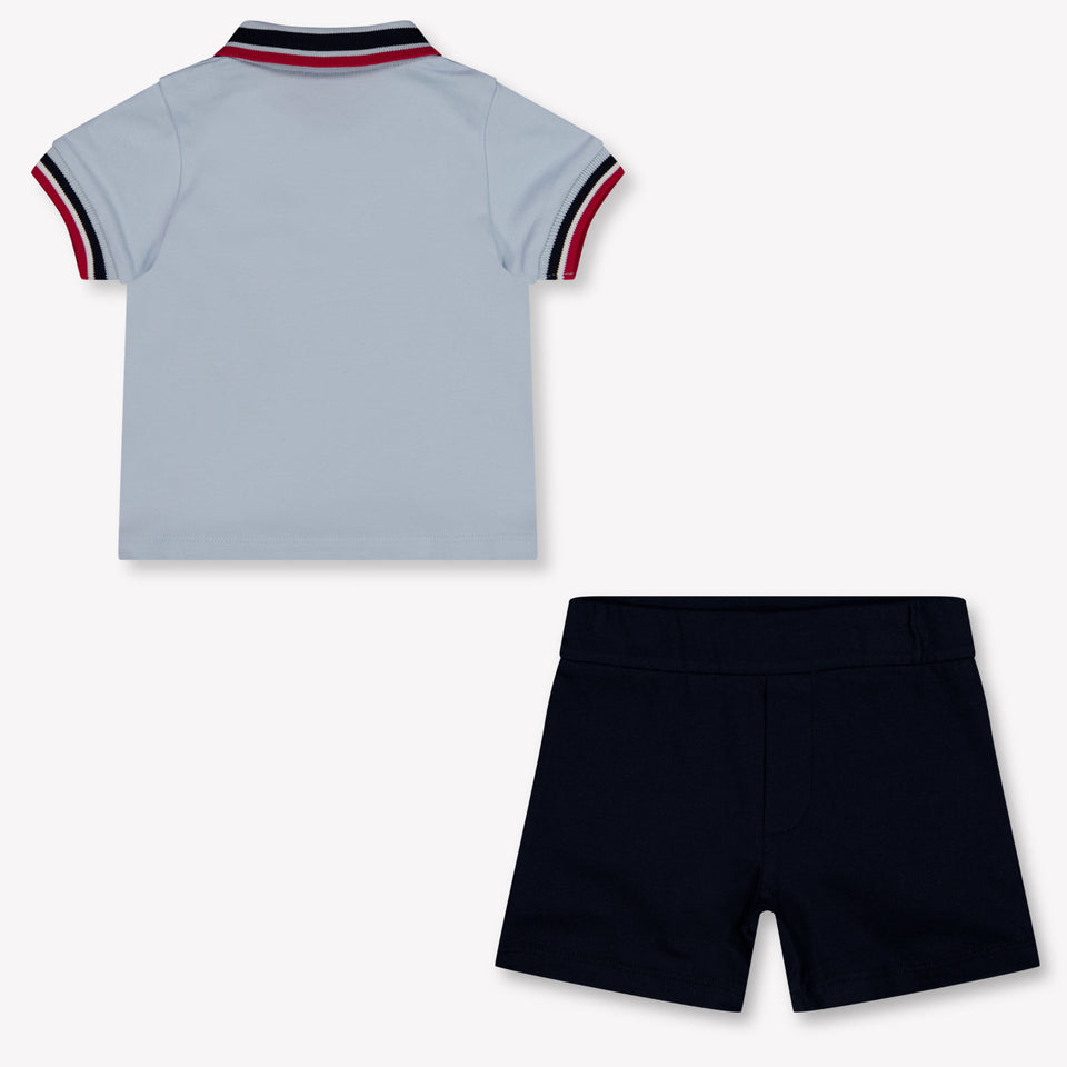 Moncler Baby Boys Set In Light Blue