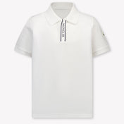 Moncler Kinder Jongens Polo In Wit
