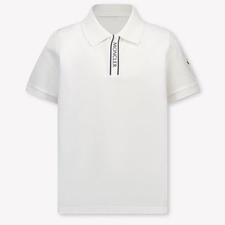 Moncler Kinder Jongens Polo In Wit