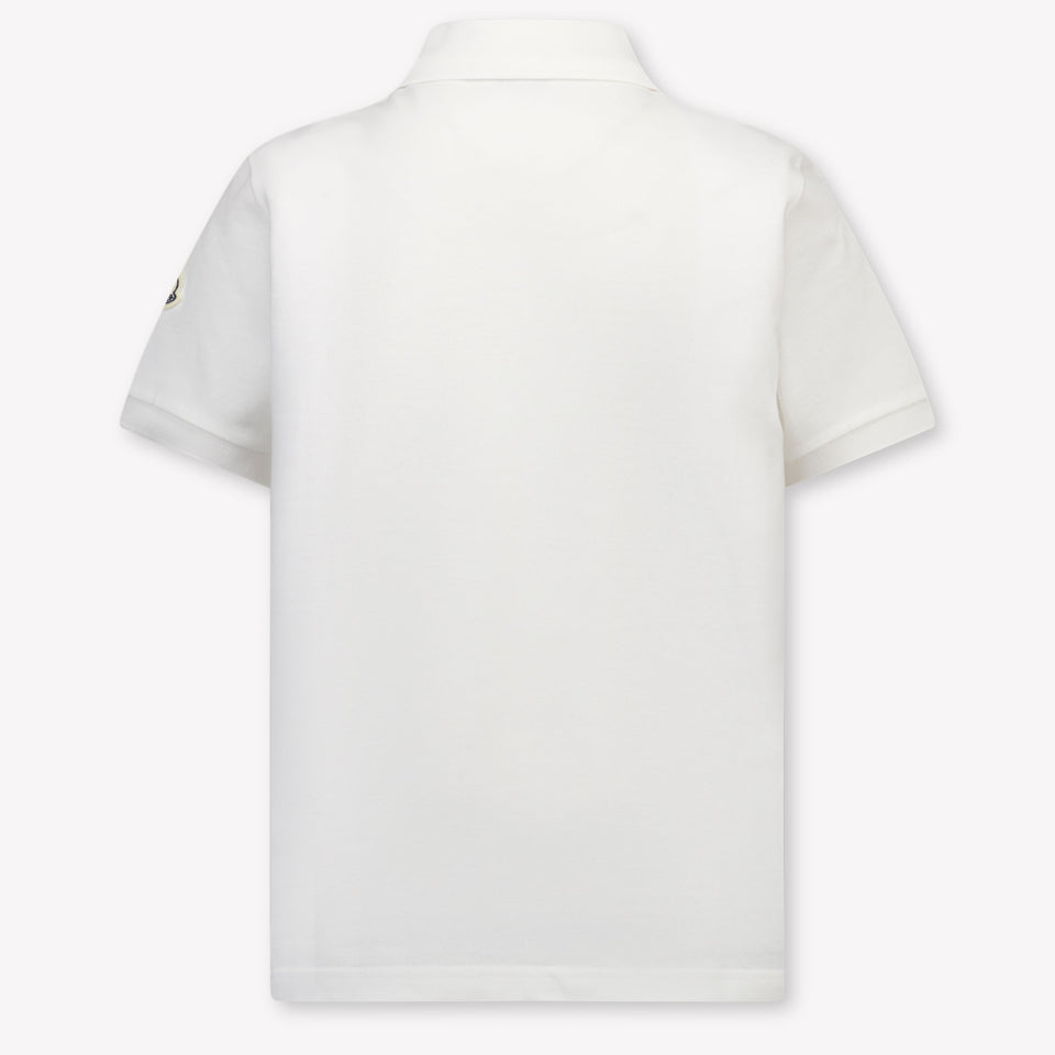 Moncler Kinder Jongens Polo In Wit
