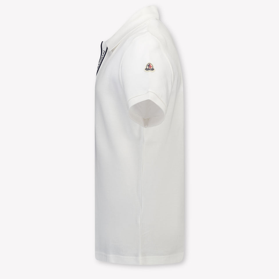 Moncler Kinder Jongens Polo In Wit