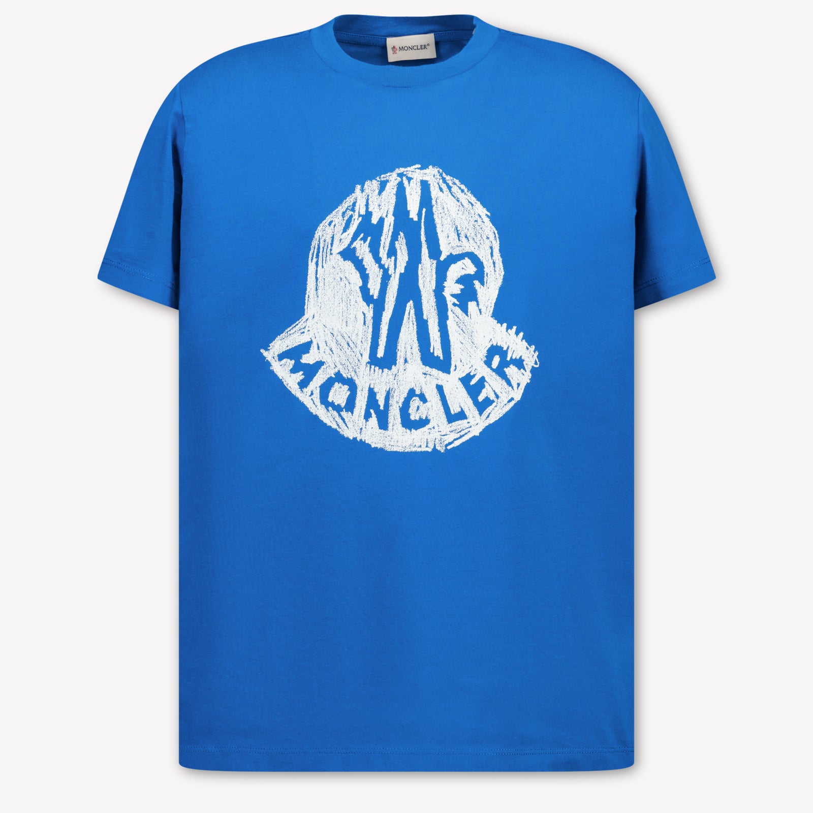 Moncler Kinder Jongens T-Shirt In Turquoise