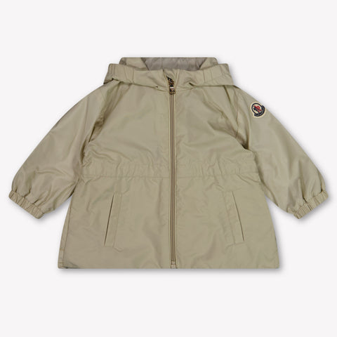 Moncler Wete Baby Girls Summer jacket In Beige