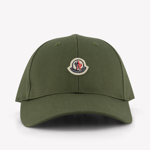 Moncler Kinder Jongens Pet In Olijf Groen