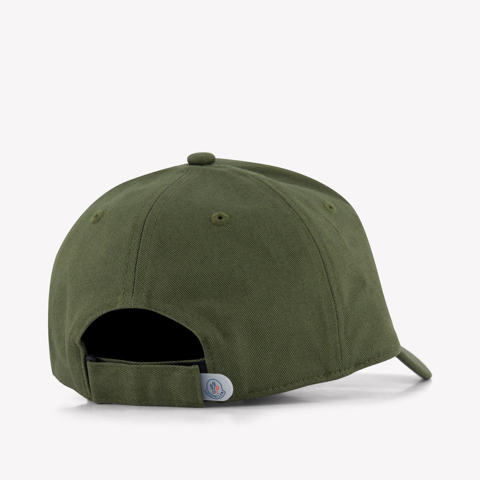 Moncler Kinder Jongens Pet In Olijf Groen