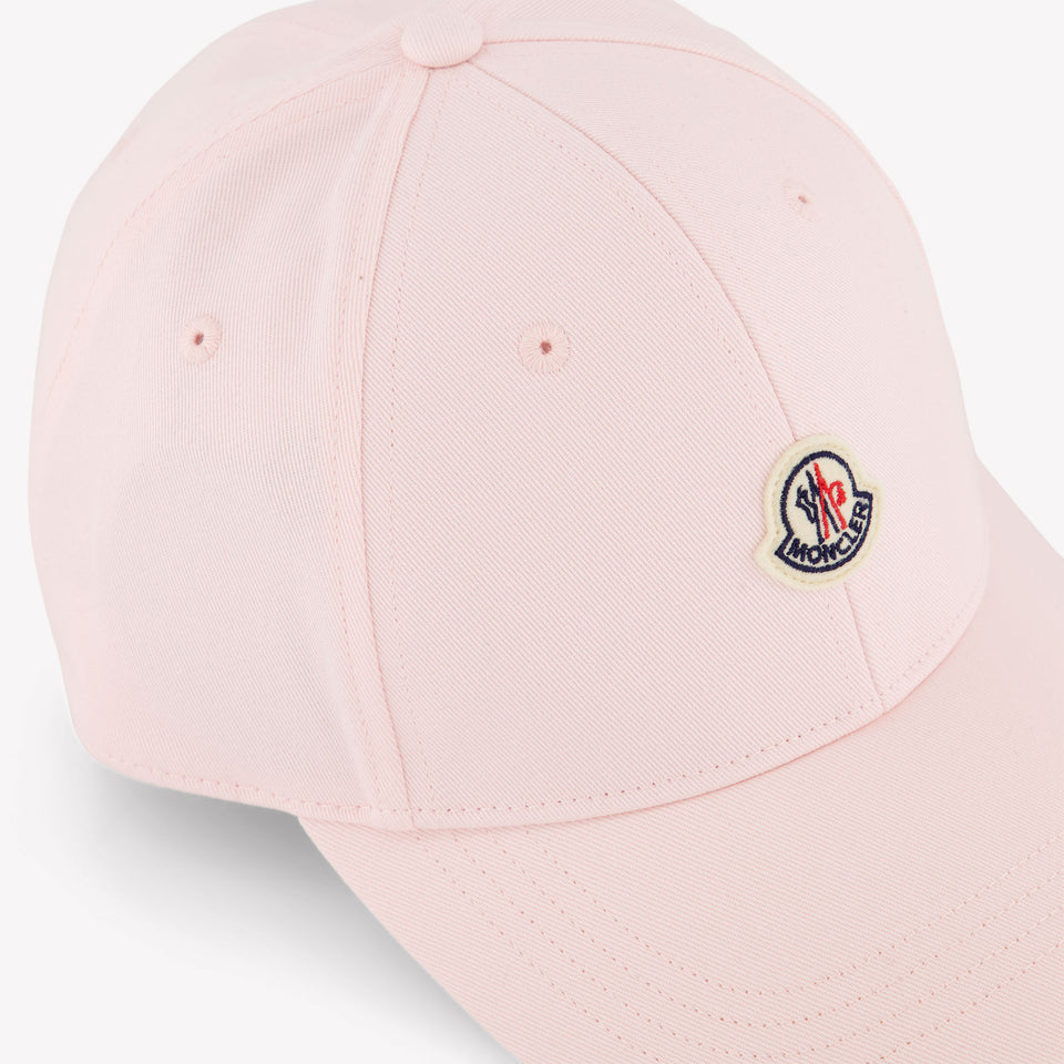 Moncler Kids Girls Cap In Light Pink