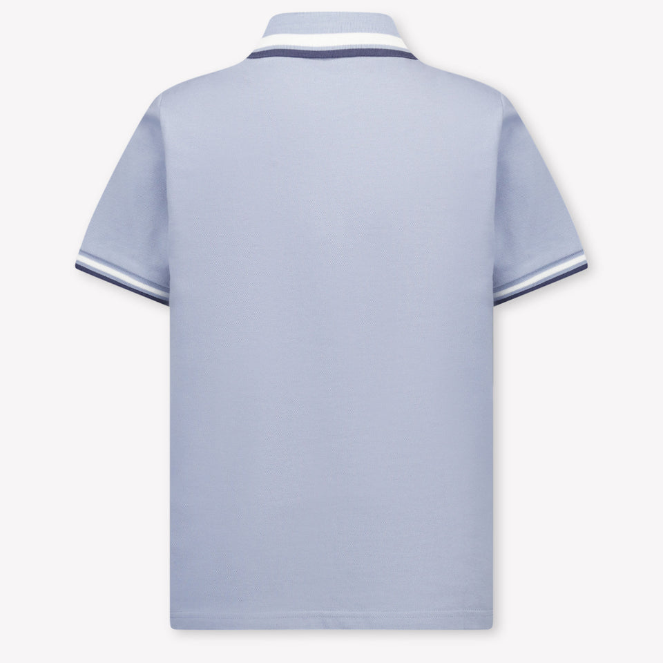 Moncler Kinder Jongens Polo In Licht Blauw