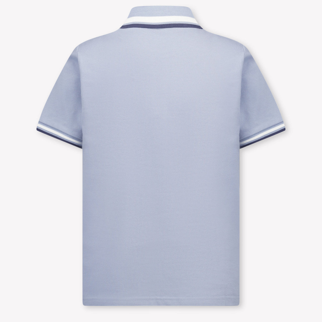Moncler Kids Boys Polo In Light Blue