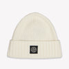 Stone Island Boys Beanie in Off-White