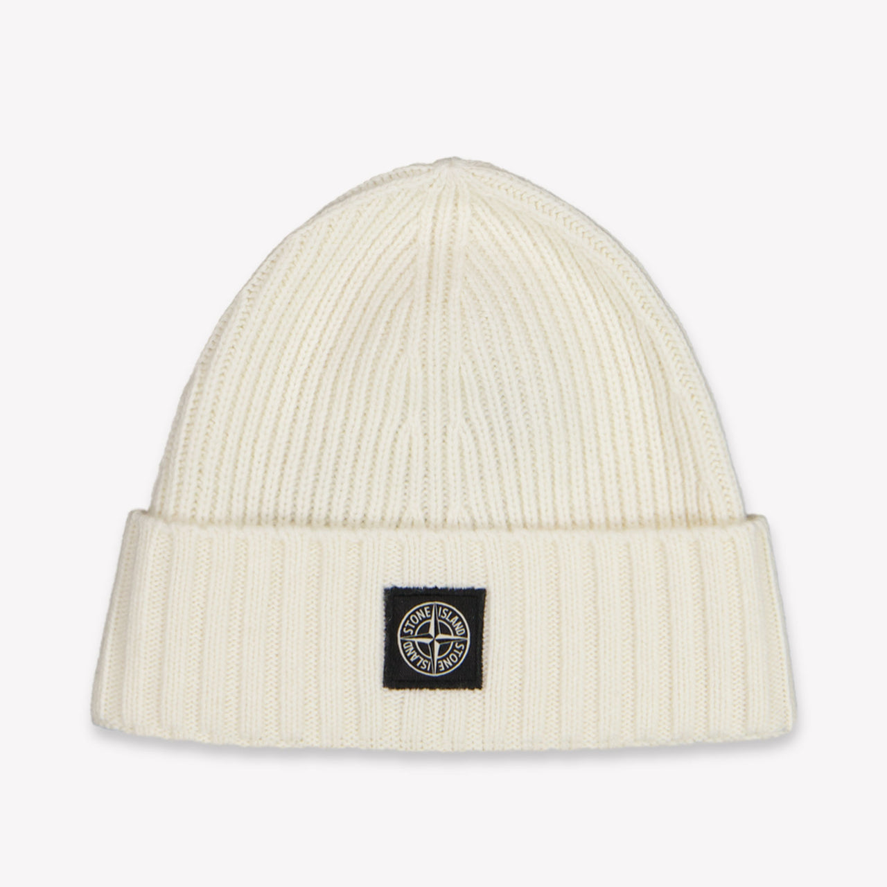 Stone Island Kids Boys Hat In OffWhite