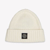 Stone Island Kids Boys Hat In OffWhite