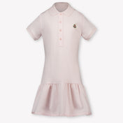 Moncler Kids Girls Dress In Light Pink