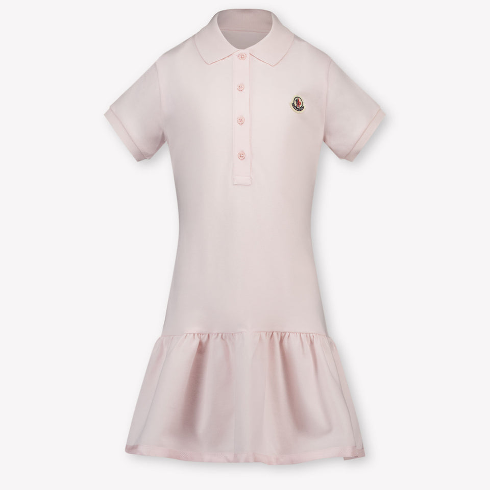 Moncler Kids Girls Dress In Light Pink