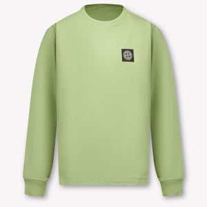 Stone Island Kids Boys T-Shirt In Olive Green