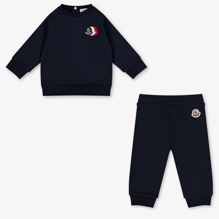 Moncler Baby Jongens Joggingpak In Navy