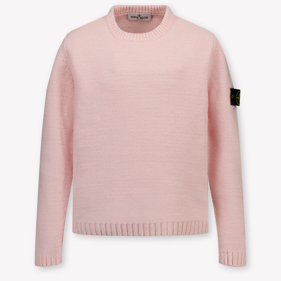 Stone Island Kinder Jongens Trui In Licht Roze