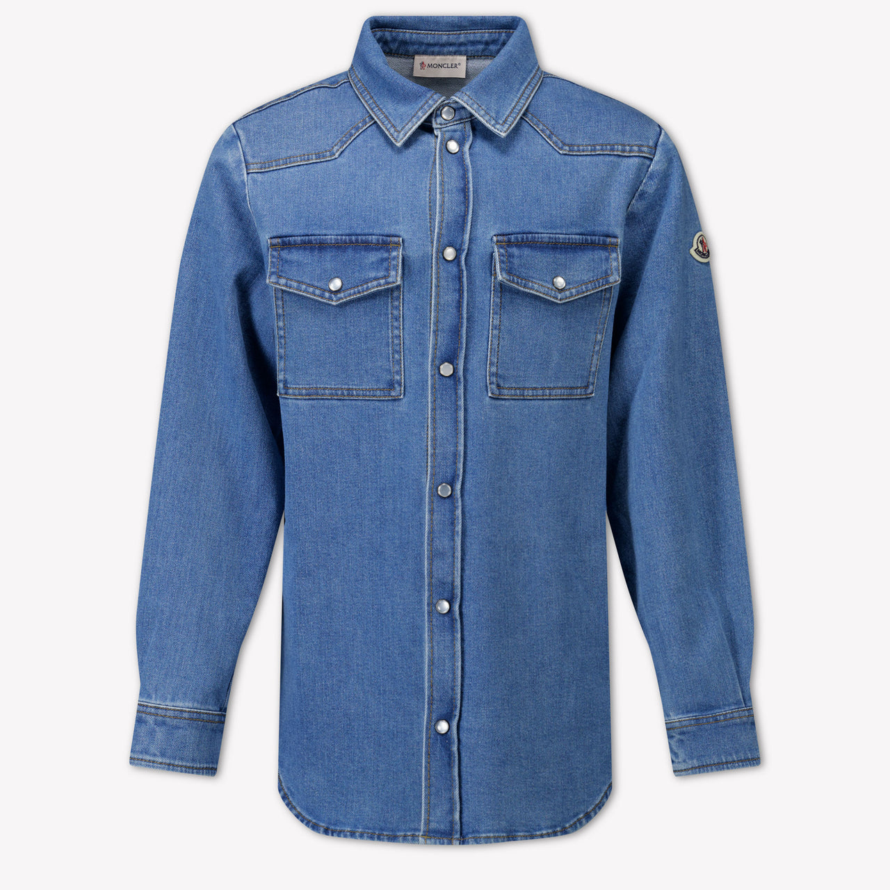 Moncler Kinder Jongens Blouse In Blauw