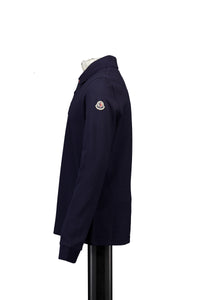 Moncler Kids Boys Polo In Navy