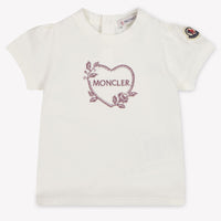 Moncler Baby Meisjes T-Shirt In Wit