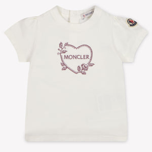 Moncler Baby Meisjes T-Shirt In Wit
