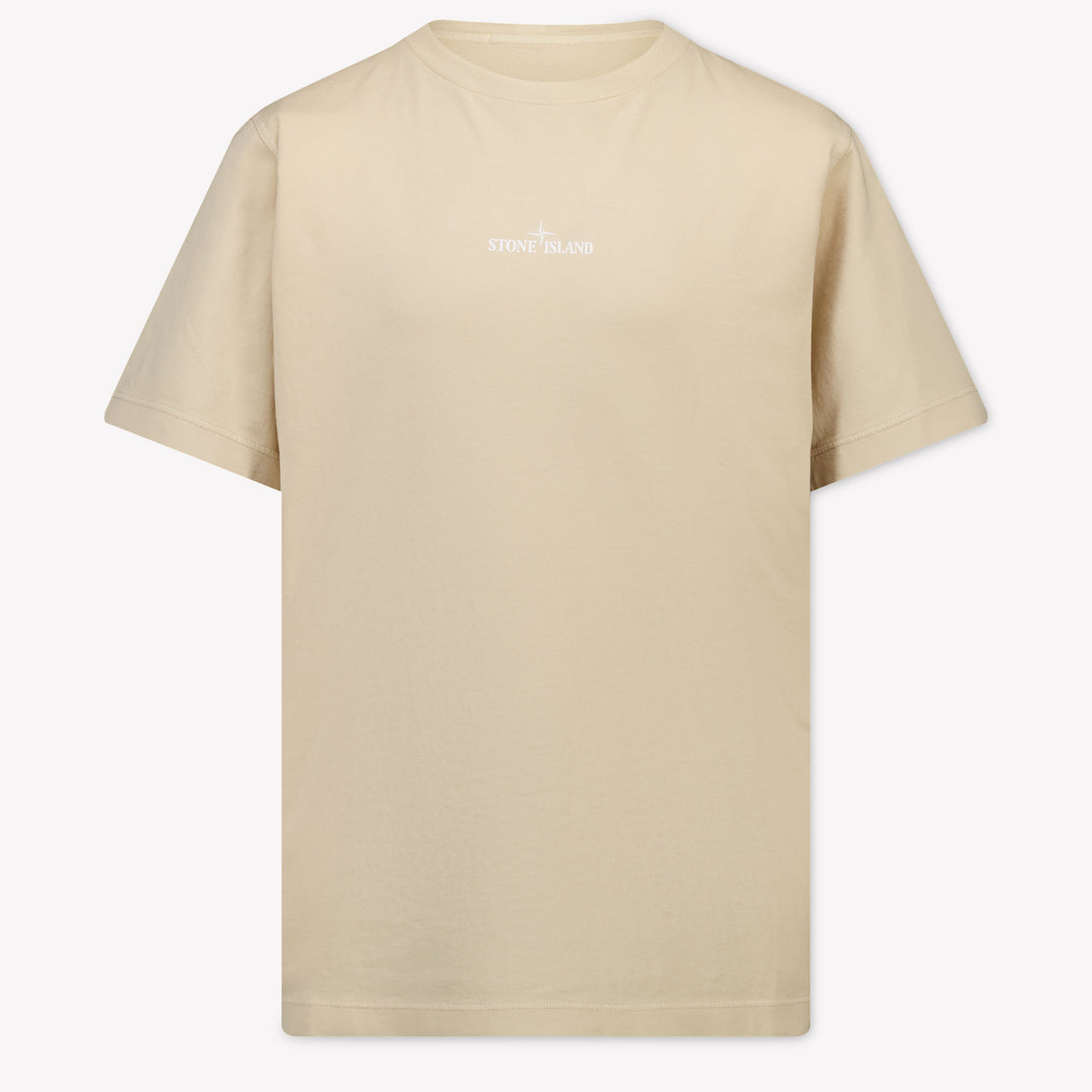 Stone Island Kids Boys T-Shirt In Beige