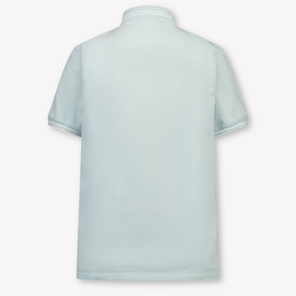 Stone Island Kids Boys Polo In Light Blue