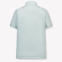 Stone Island Kids Boys Polo In Light Blue
