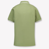 Stone Island Kinder Jongens Polo In Olijf Groen