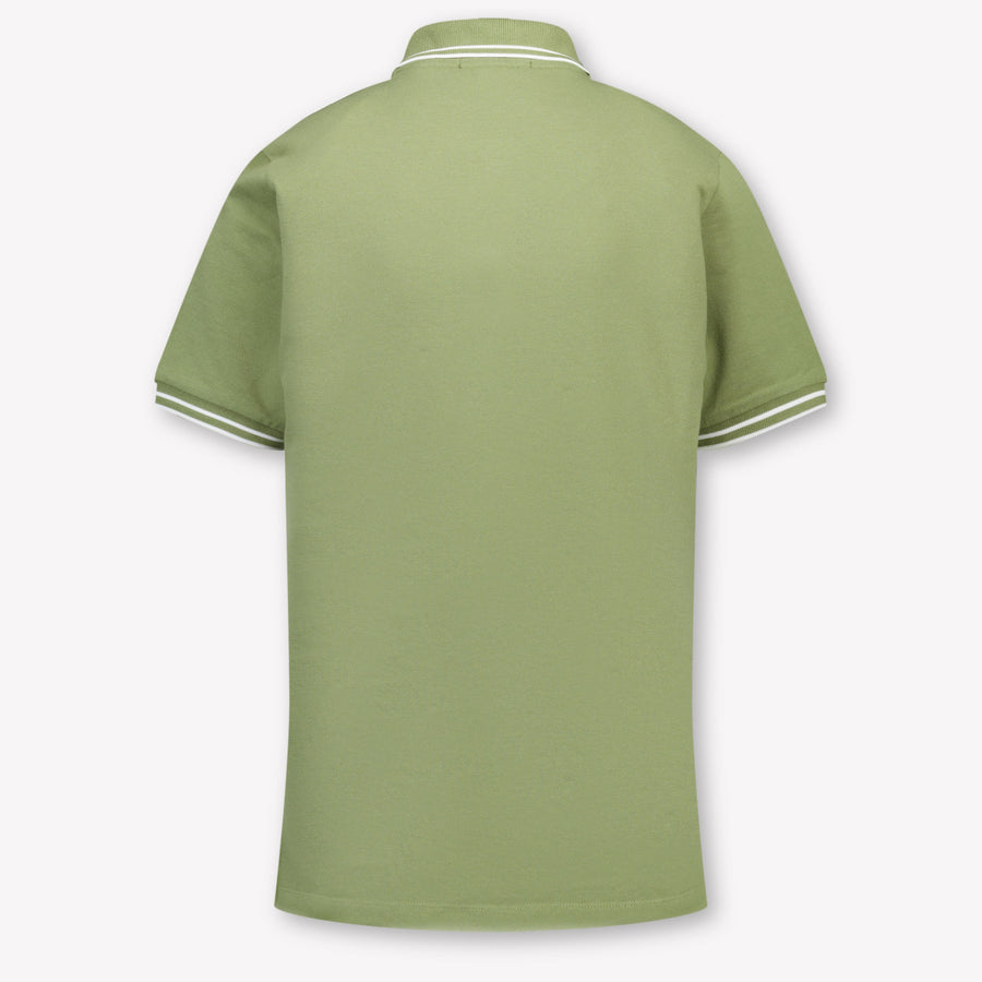 Stone Island Kinder Jongens Polo In Olijf Groen