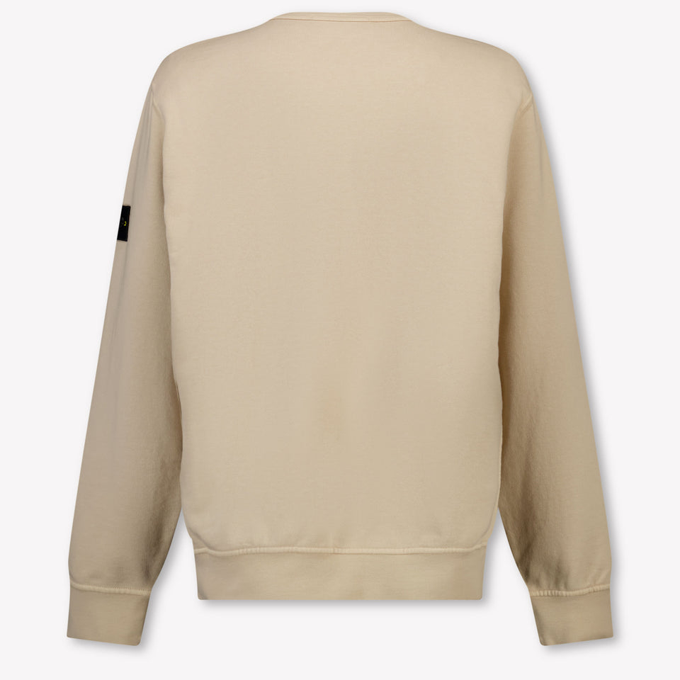 Stone Island Kids Boys Sweater In Beige