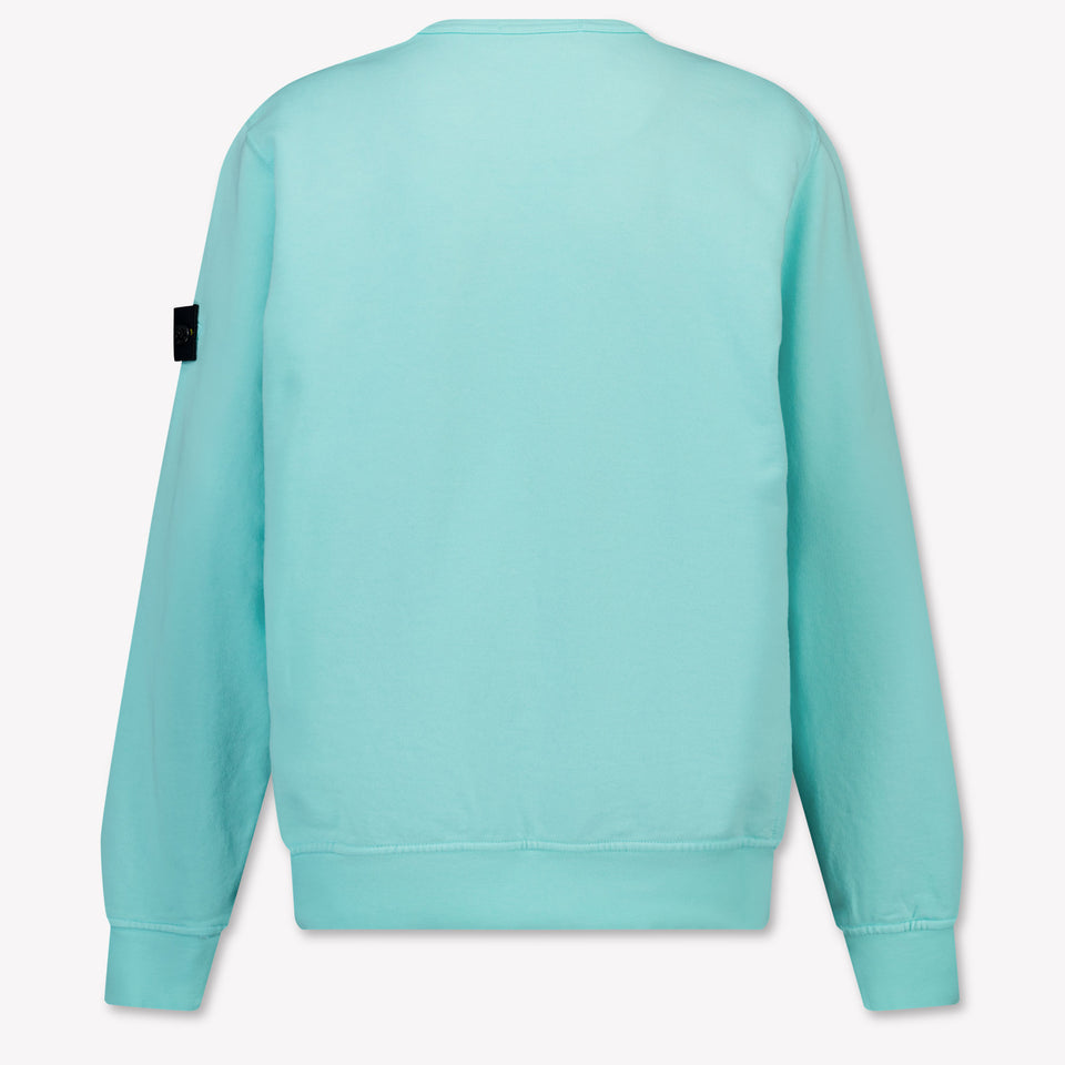Stone Island Kids Boys Sweater In Turquoise