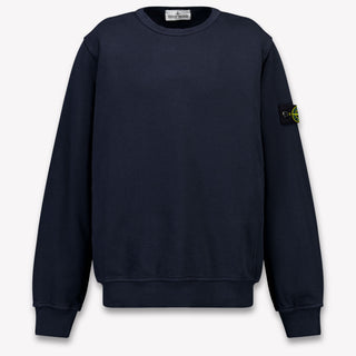 Stone Island Kids Boys Sweater In Navy