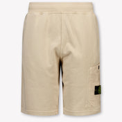 Stone Island Kinder Jongens Shorts In Beige