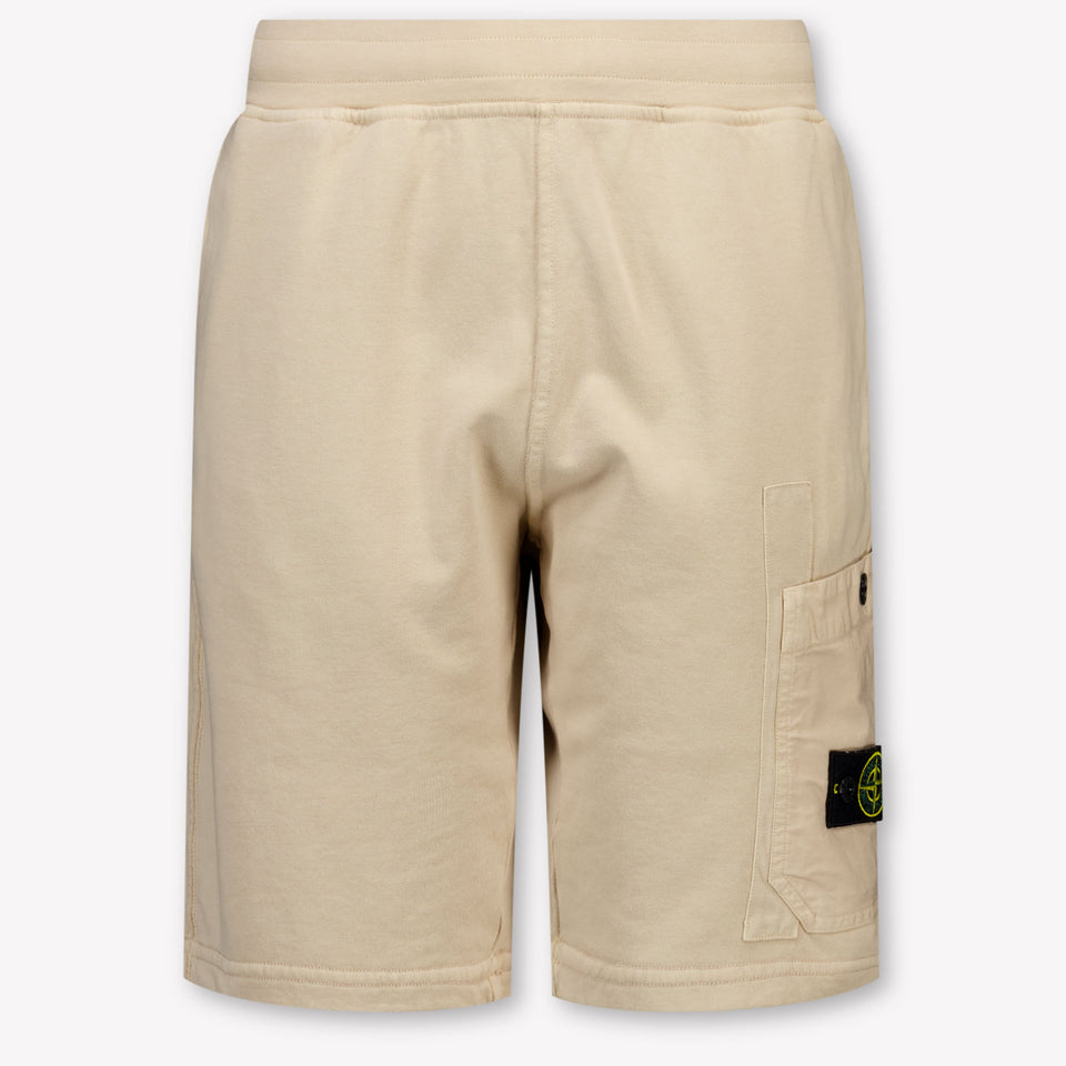 Stone Island Kinder Jongens Shorts In Beige