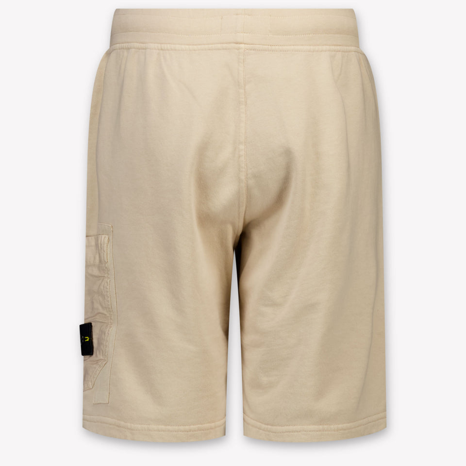 Stone Island Kinder Jongens Shorts In Beige