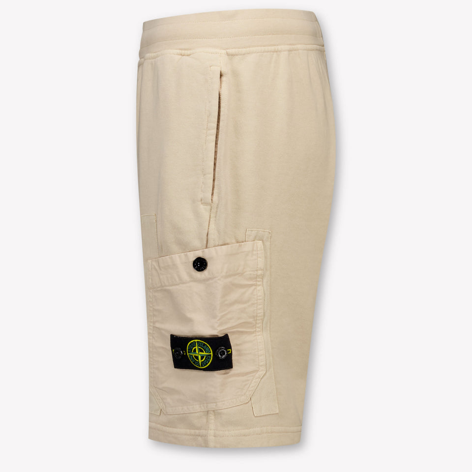 Stone Island Kinder Jongens Shorts In Beige
