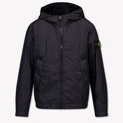 Stone Island Kids Boys Summer jacket In Black