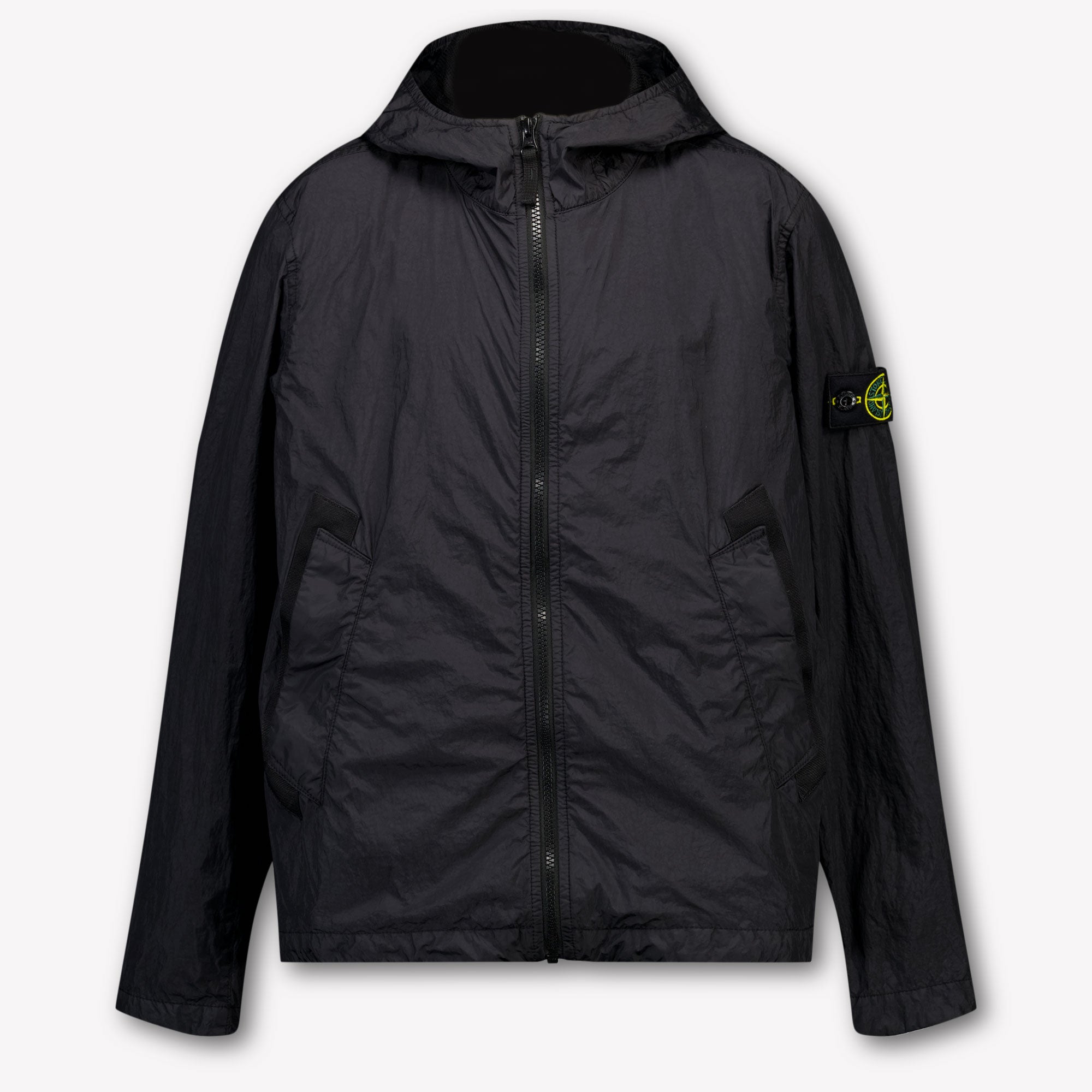 Stone Island Kids Boys Summer jacket In Black
