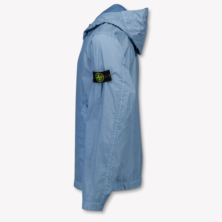 Stone Island Kids Boys Summer jacket In Light Blue