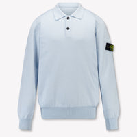 Stone Island Kids Boys Sweater In Light Blue