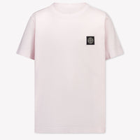 Stone Island Kids Boys T-Shirt In Pink