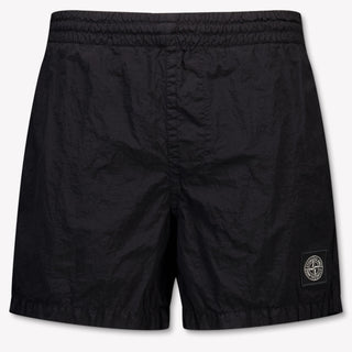 Stone Island Kids Boys Swimwear In Black