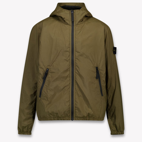 Stone Island Kids Boys Summer jacket In Army